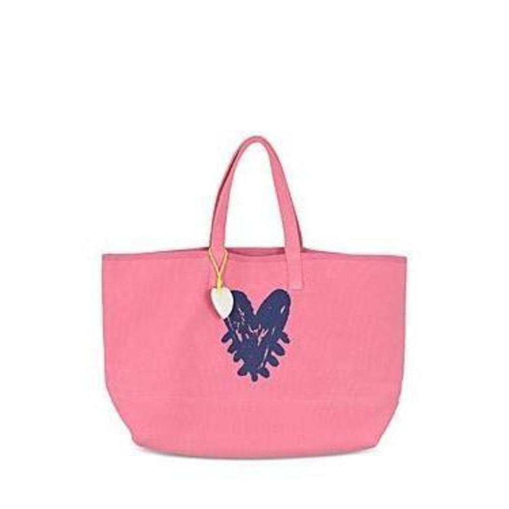 Kerri Rosenthal Women's Pink Heart Tote Bag